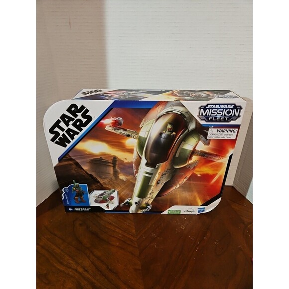 Star Wars Mission Fleet Starship Skirmish Boba Fett Figure & Firespray Slave I - Picture 1 of 6